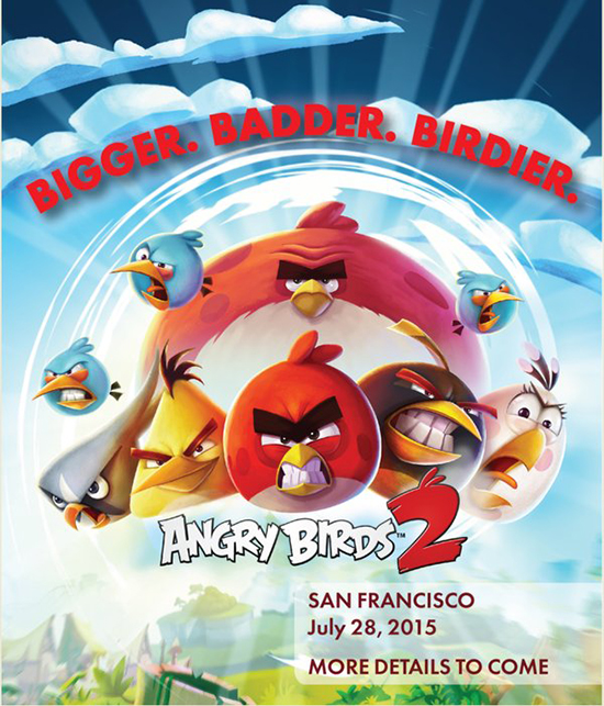 怒鸟系列新作《愤怒的小鸟 2》7月底上架