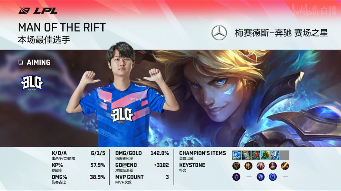 英雄联盟LPL2021夏季赛【V5 0-2 BLG】V5又遭碾压