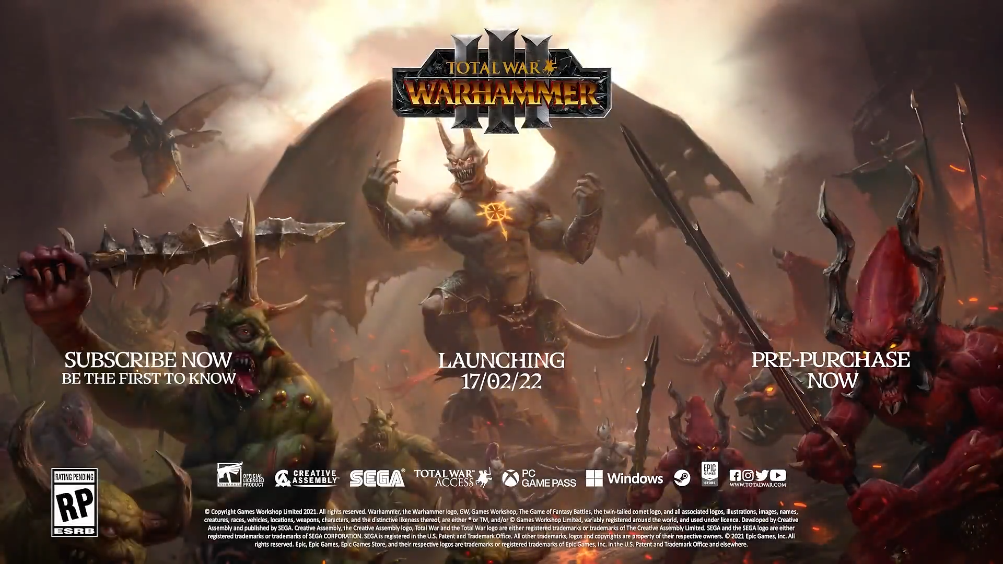 《全面战争：战锤3》恶魔亲王自定义指南公布 2月17日发售