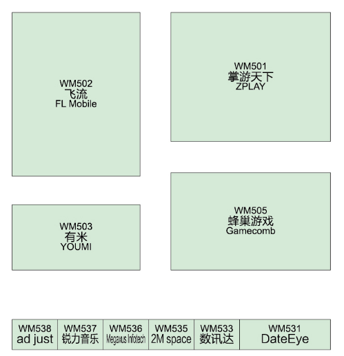 ChinaJoy BTB W4场馆展位图公开